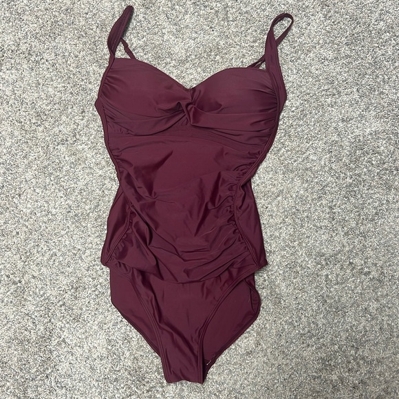 Maroon Women’s One Piece Swim Suit - Picture 1 of 1